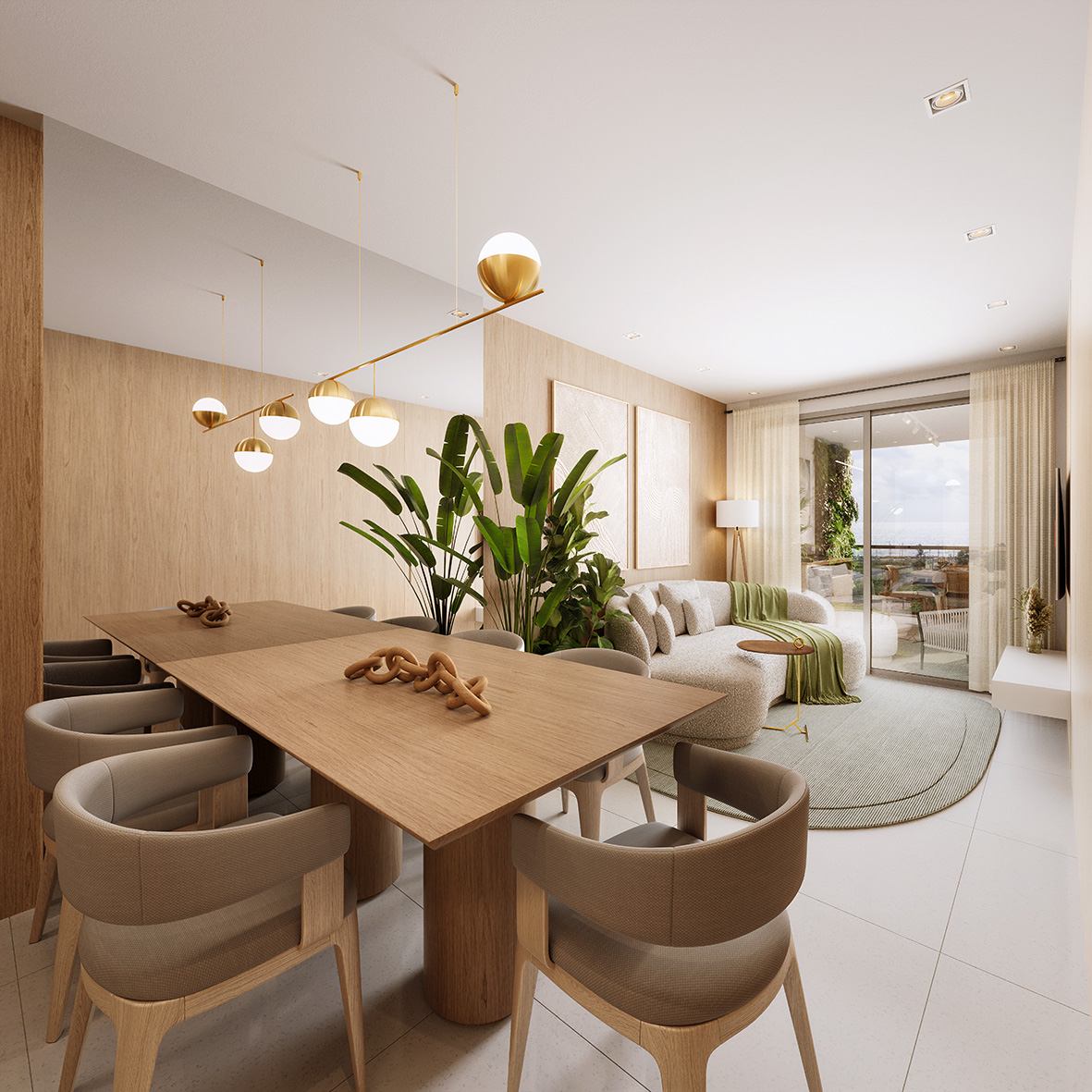 Living do Faena Residence